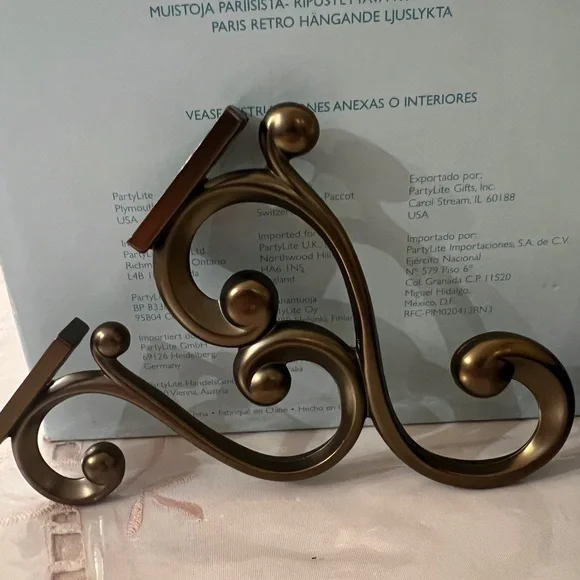 Party Lite ~ Retired Paris Retro Hanging Candle Lamp With Bracket - NIB - Picture 8 of 8